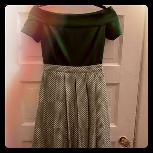 Modcloth A Line Dress in Green XS